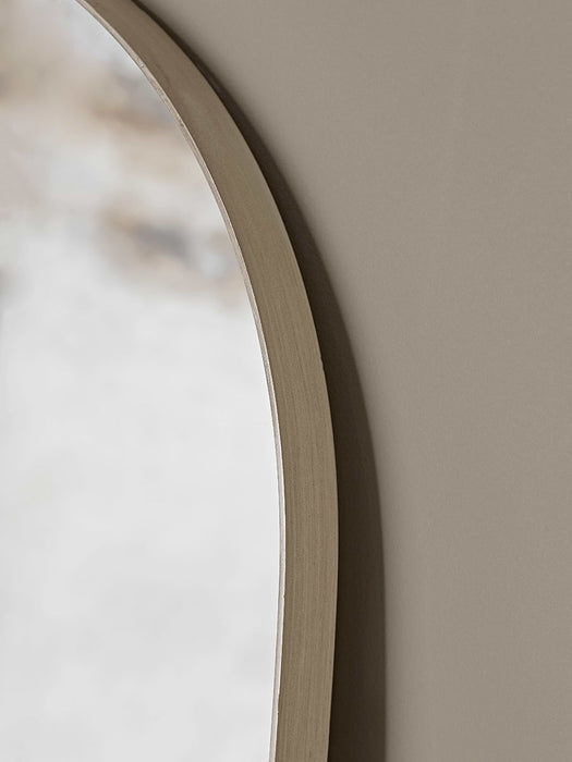 Slim Arch Mirror - Burnished Silver
