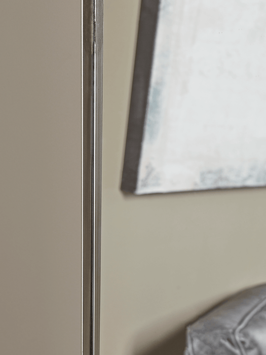 Slim Arch Mirror - Burnished Silver