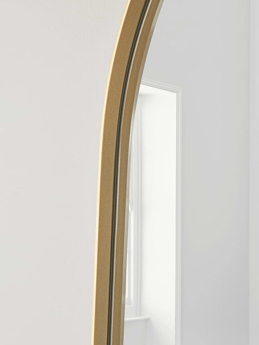 Slim Arch Mirror - Soft Gold
