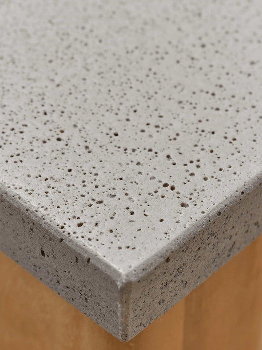 Indoor Outdoor Concrete Topped Dining Table - Rectangular