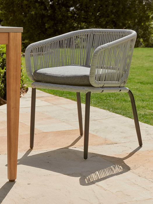 Two Grey String Dining Chairs