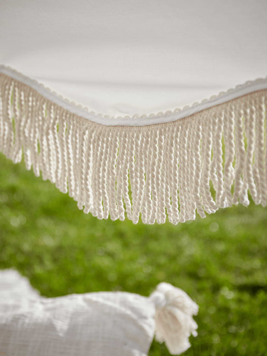 Fringed Canopy - Antique White
