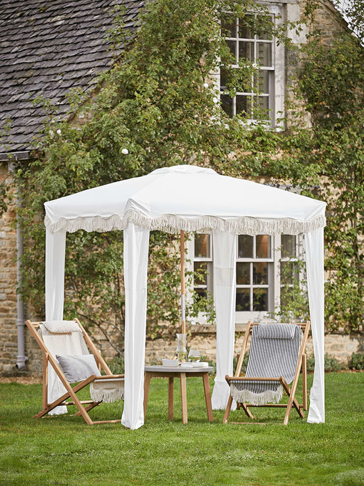 Fringed Gazebo - Antique White