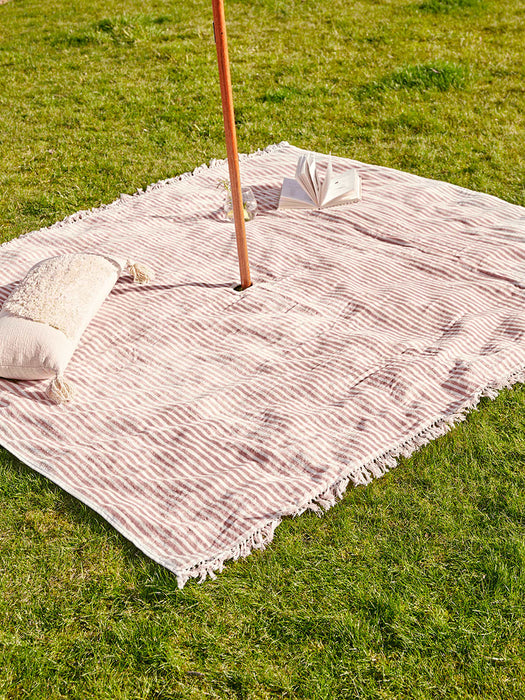 Parasol Blanket - Blush Stripe