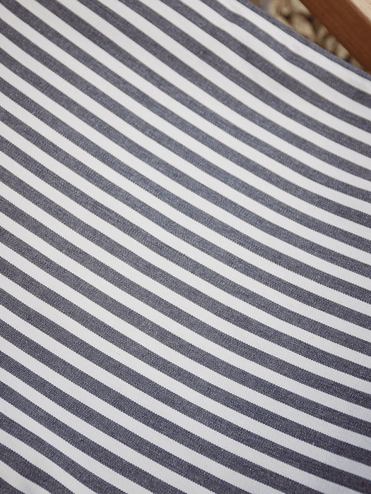 Mini Fringed Deck Chair - Blue Stripe
