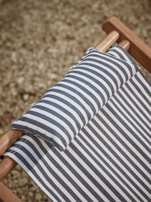 Mini Fringed Deck Chair - Blue Stripe