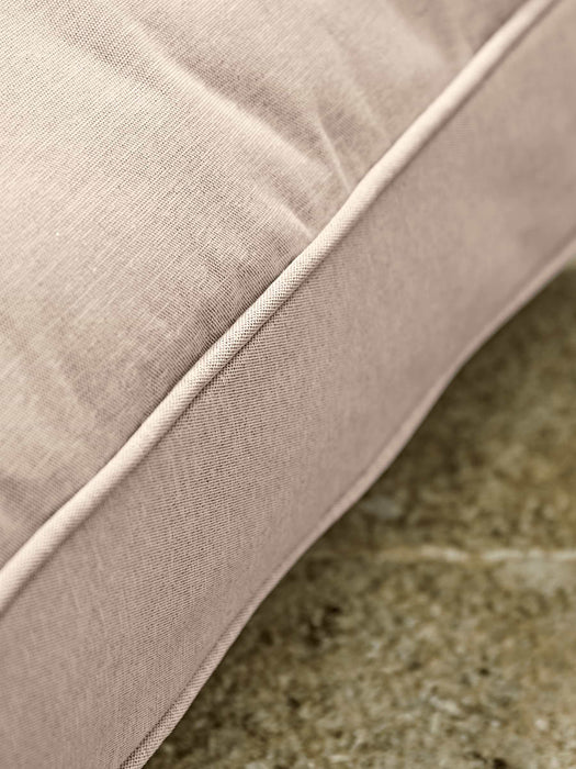 Indoor Outdoor Square Floor Cushion - Soft Blush
