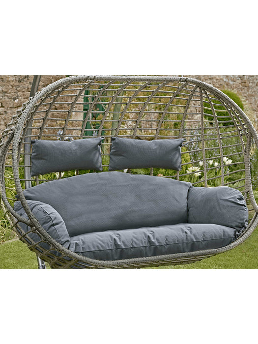 Double Hanging Chair Cushion - Grey