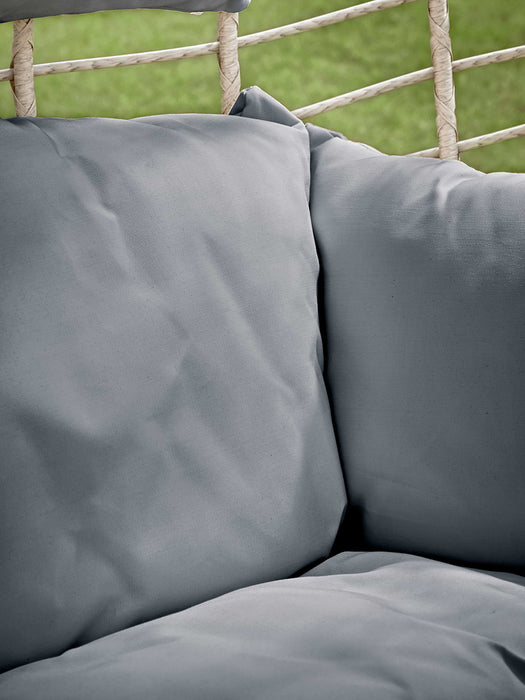 Double Hanging Chair Cushion - Grey