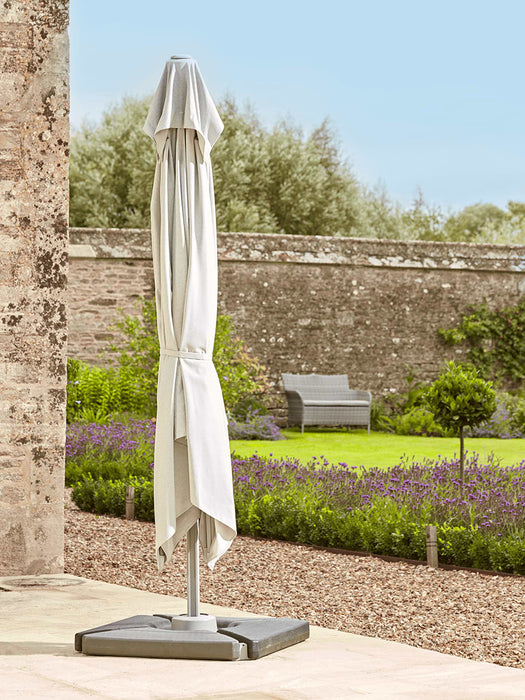 Square Cantilever Parasol - Soft Grey