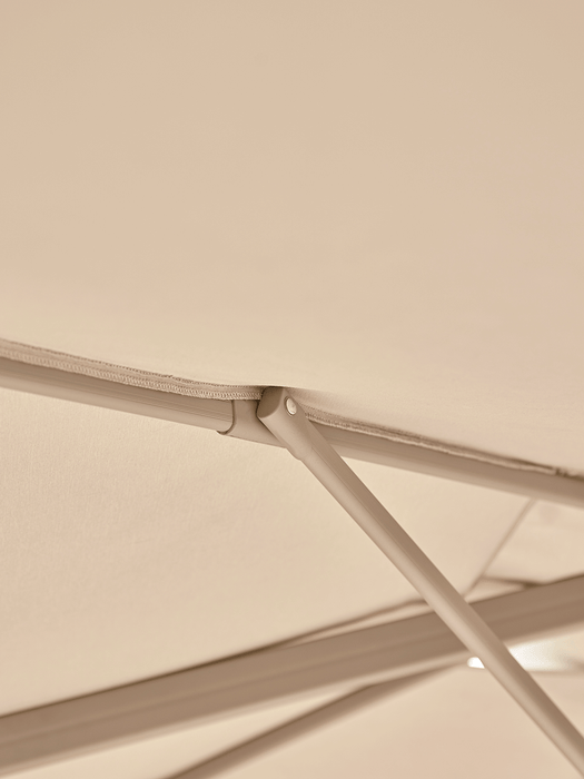 Square Cantilever Parasol - Soft Grey