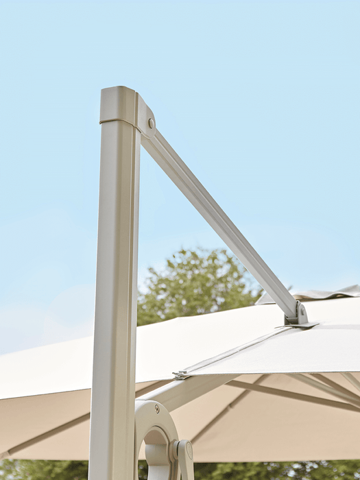 Square Cantilever Parasol - Soft Grey