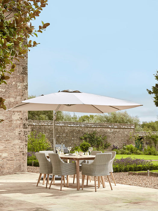 Square Cantilever Parasol - Soft Grey