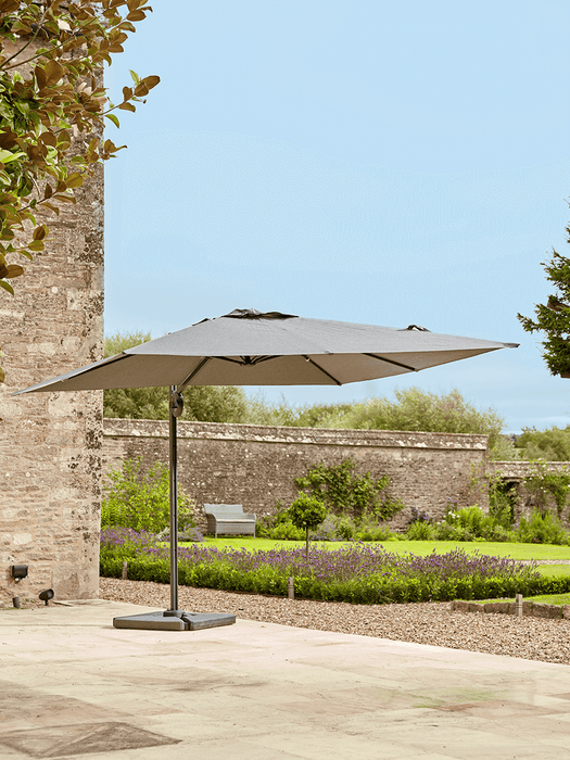 Square Cantilever Parasol - Charcoal