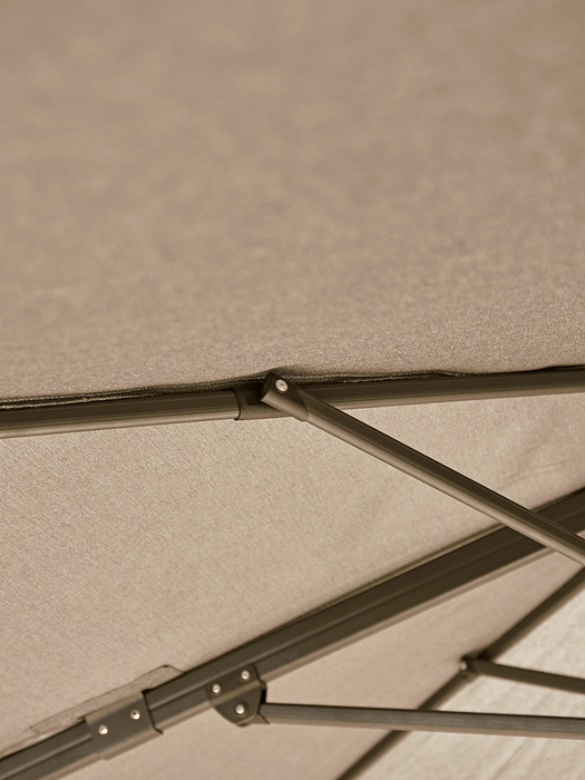 Square Cantilever Parasol - Charcoal