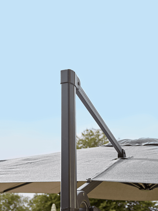 Square Cantilever Parasol - Charcoal
