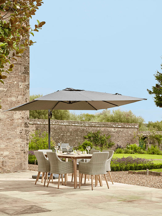 Square Cantilever Parasol - Charcoal