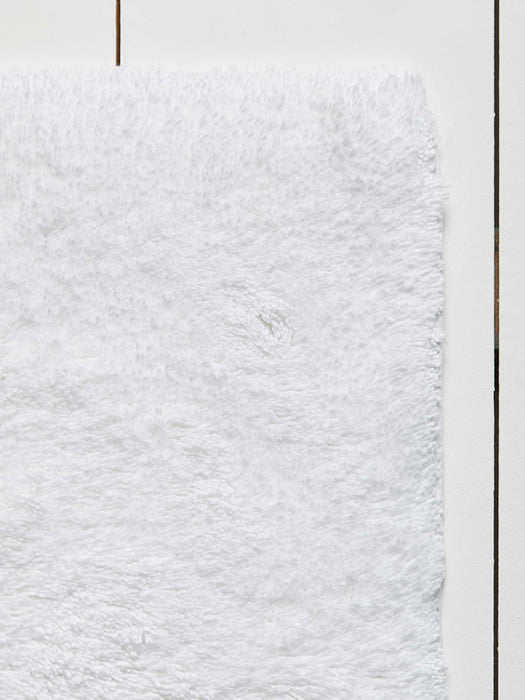 Textured Bath Mat - White