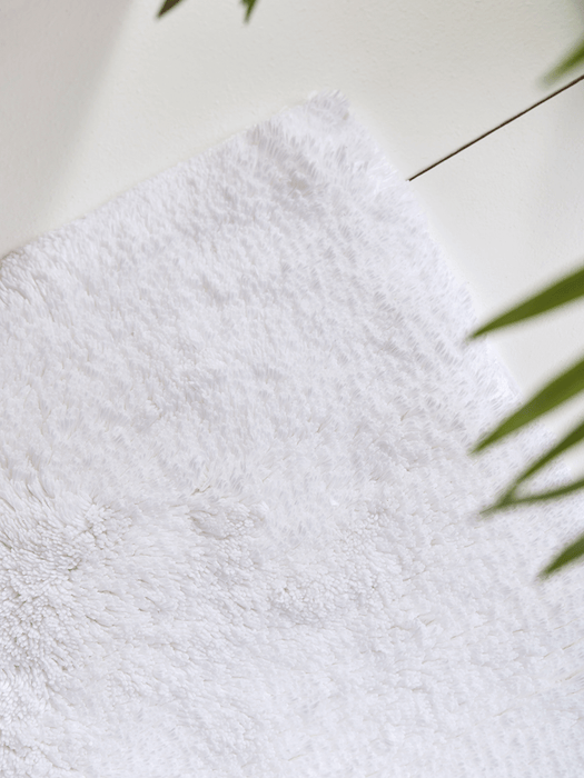 Textured Bath Mat - White