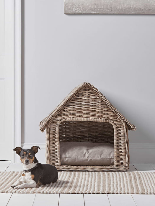 Round Rattan Dog Kennel