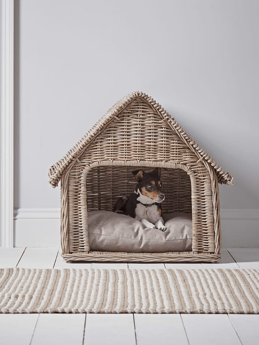 Round Rattan Dog Kennel