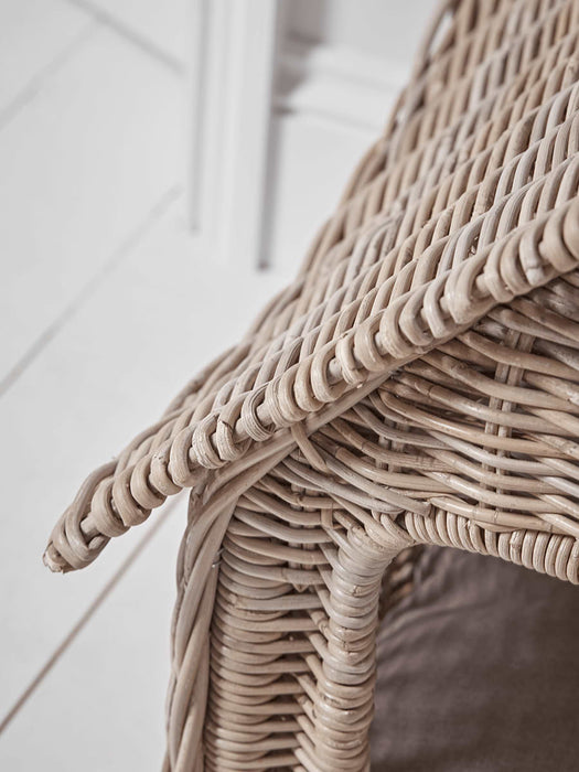 Round Rattan Dog Kennel