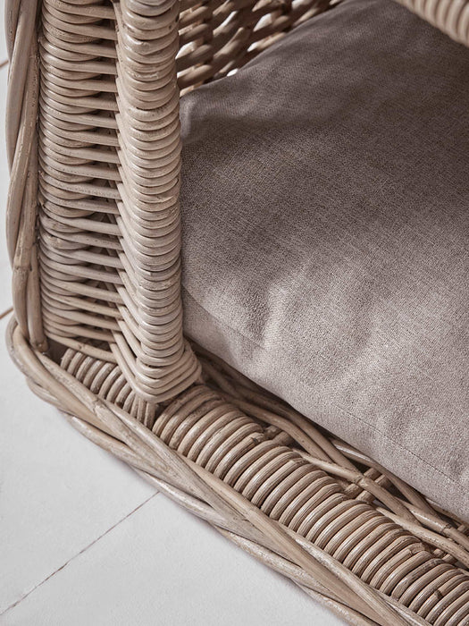 Round Rattan Dog Kennel