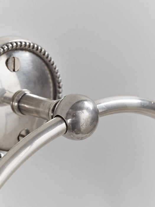 Beaded Towel Ring - Antique Silver