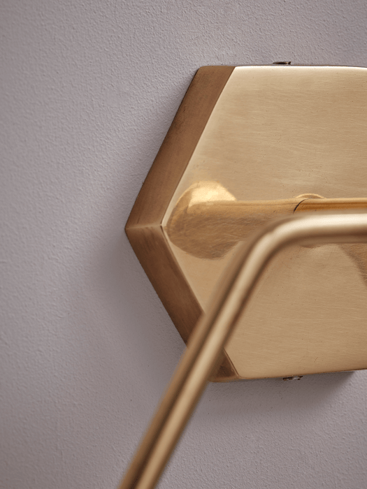 Deco Loo Roll Holder - Brass