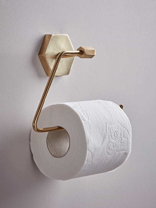 Deco Loo Roll Holder - Brass