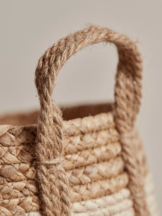 Three Woven Cornleaf Baskets - Natural