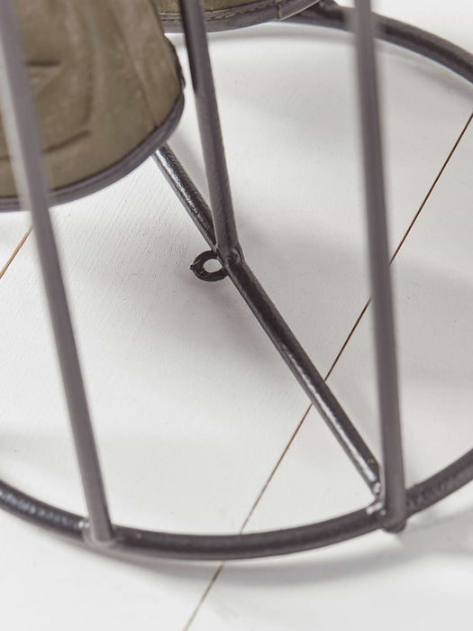 Four Pair Round Boot Rack