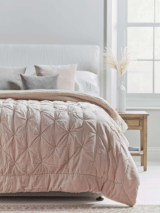 Velvet Linen Square Cushion