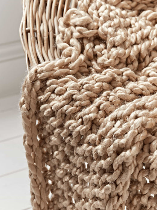 Chunky Knit Throw - Natural
