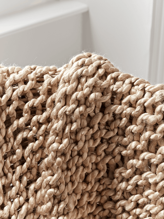 Chunky Knit Throw - Natural