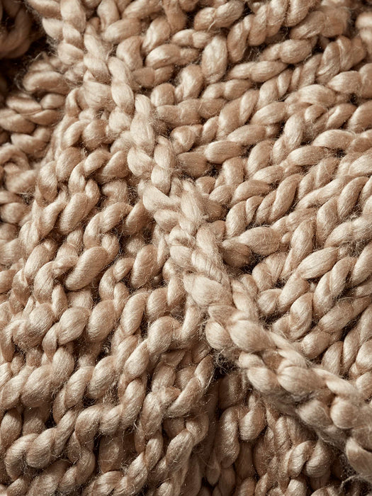 Chunky Knit Throw - Natural