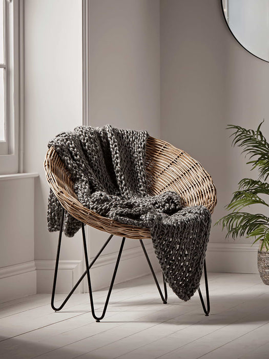 Round Rattan Cone Chair