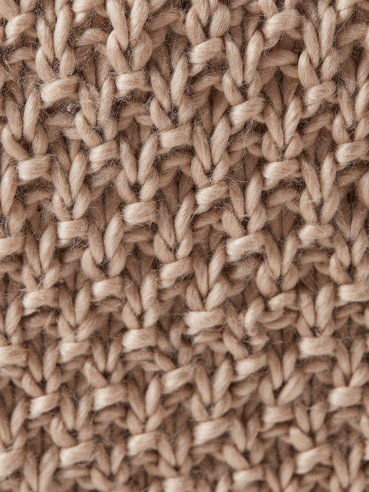 Moss Stitch Knitted Throw