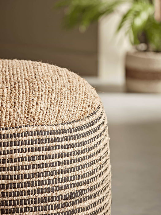 Round Jute Pouffe