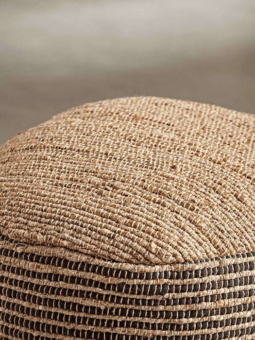 Round Jute Pouffe