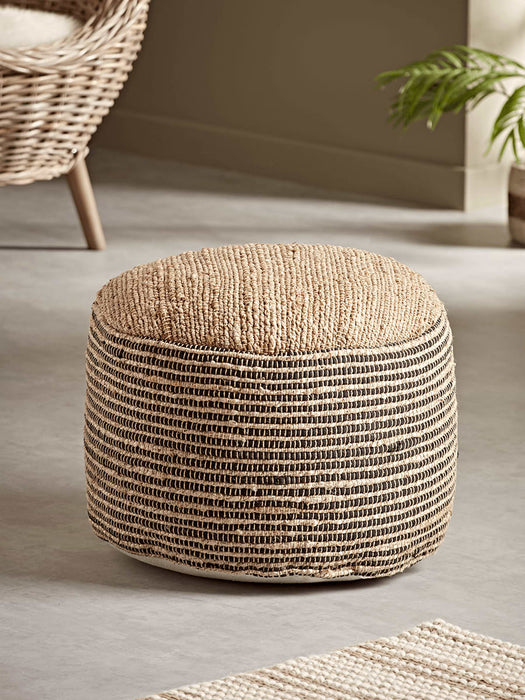 Round Jute Pouffe