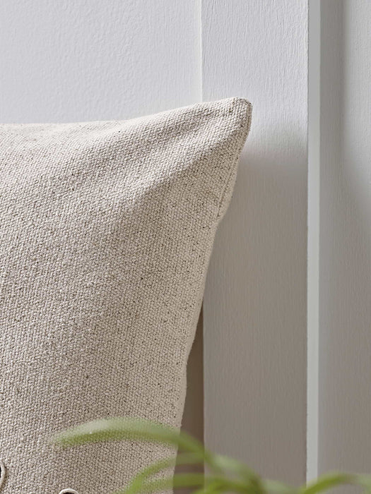 Embroidered Coral Cushion Cover
