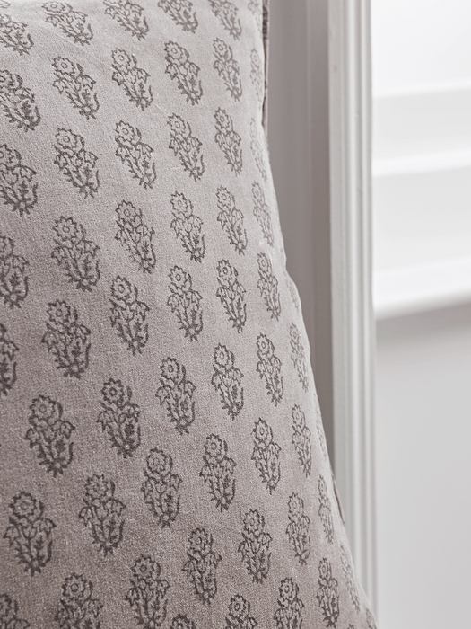 Floral Print Velvet Cushion