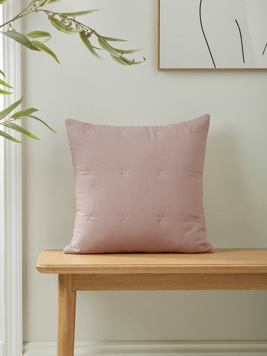 Cross Stitch Cushion - Blush