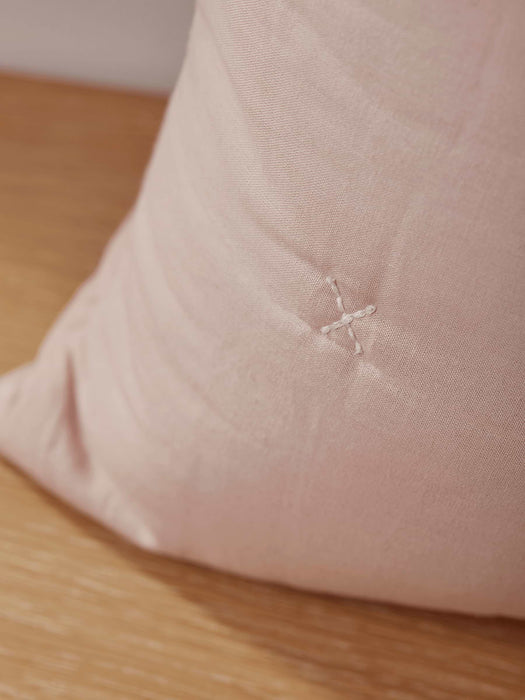 Cross Stitch Cushion - Blush