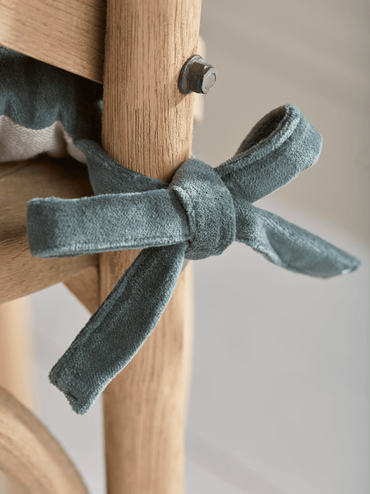 Velvet Seat Pad - Dusky Blue