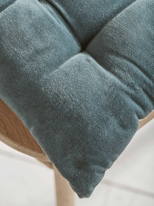 Velvet Seat Pad - Dusky Blue