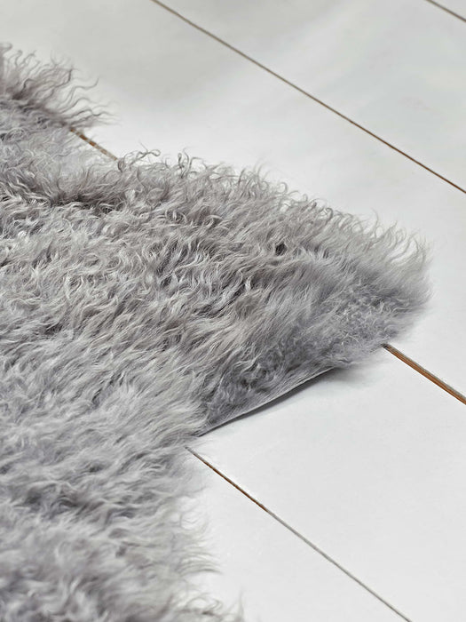 Tibetan Sheepskin Rug - Slate
