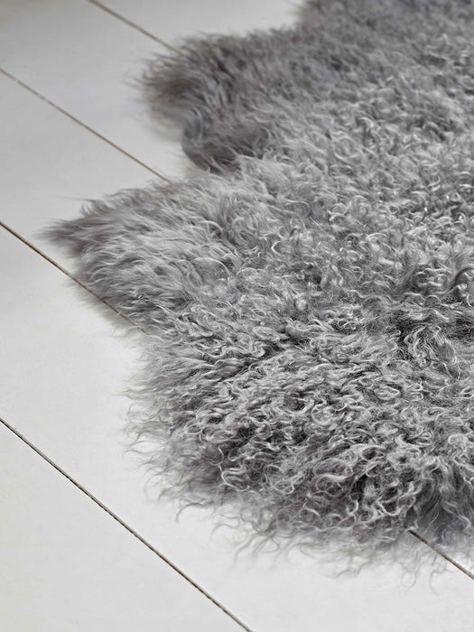 Tibetan Sheepskin Rug - Slate