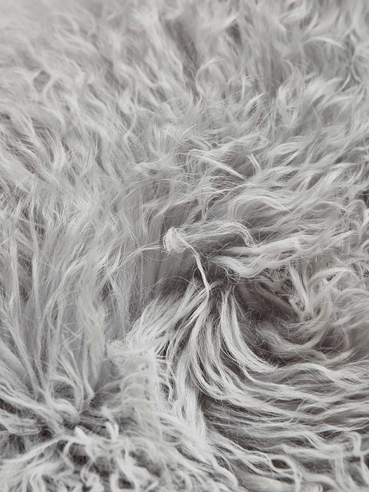Tibetan Sheepskin Double Rug - Soft Grey